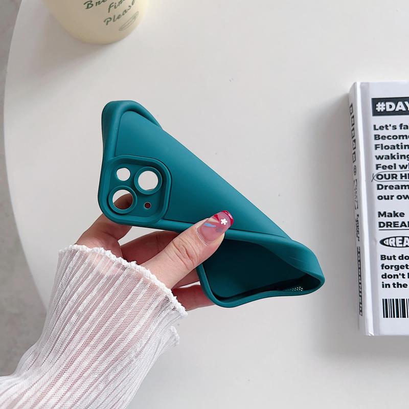 Product Introduction of Device new 16 Silicon Carbide phone case material solid color 14 15 mobile phone protective case 11