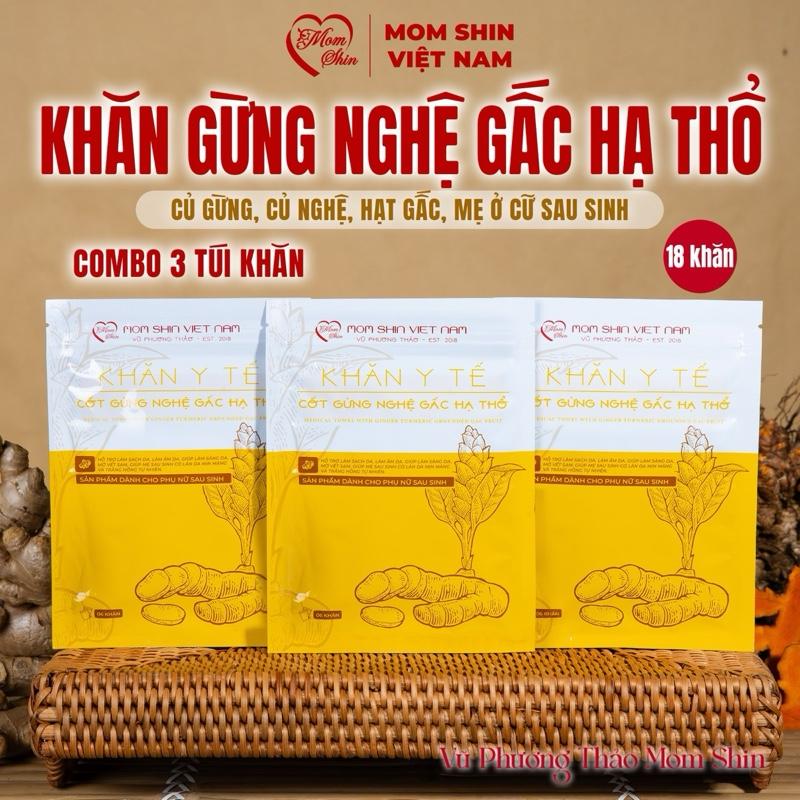 MOM SHIN | KHĂN Y TẾ CỐT GỪNG NGHỆ GẤC HẠ THỔ | Khăn Dùng Hỗ Trợ Chăm Sóc Da Cho Mẹ Sau Sinh Ở Cữ Hiện Đại 4.0, Làm Đẹp Da, Nữ, Women, Shop Mẹ Shin Min Gin, Vũ Phương Thảo
