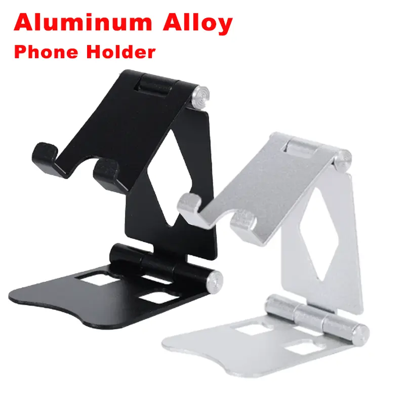 Giá Chân Đế Điện Thoại Di Động Chất Liệu Hợp Kim Nhôm, Dành Cho iPhone, iPad, Samsung, Xiaomi, Huawei, Android Và Máy Tính Bảng, Giá Đỡ Để Bàn, Thiết Kế Khóa Cài Phụ Kiện