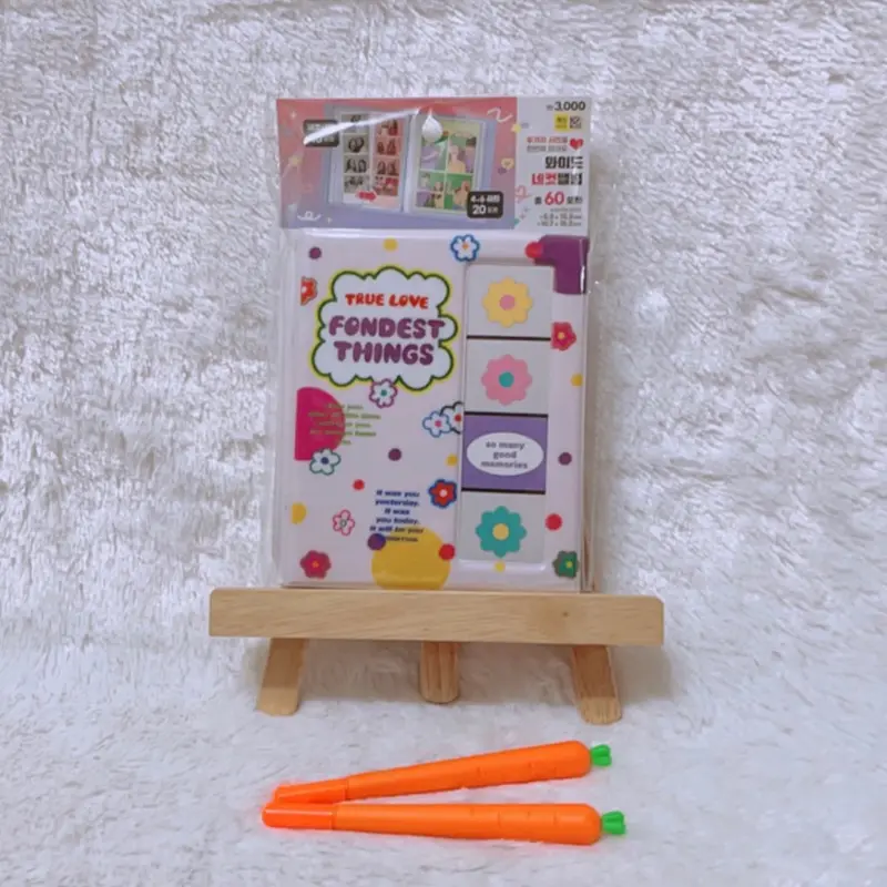 Daiso Korea Album Foto Kpop Photoism Pocket Card Wide Four Cut 20 Lembar 60 Sleeve PC Photo Album True Love 2