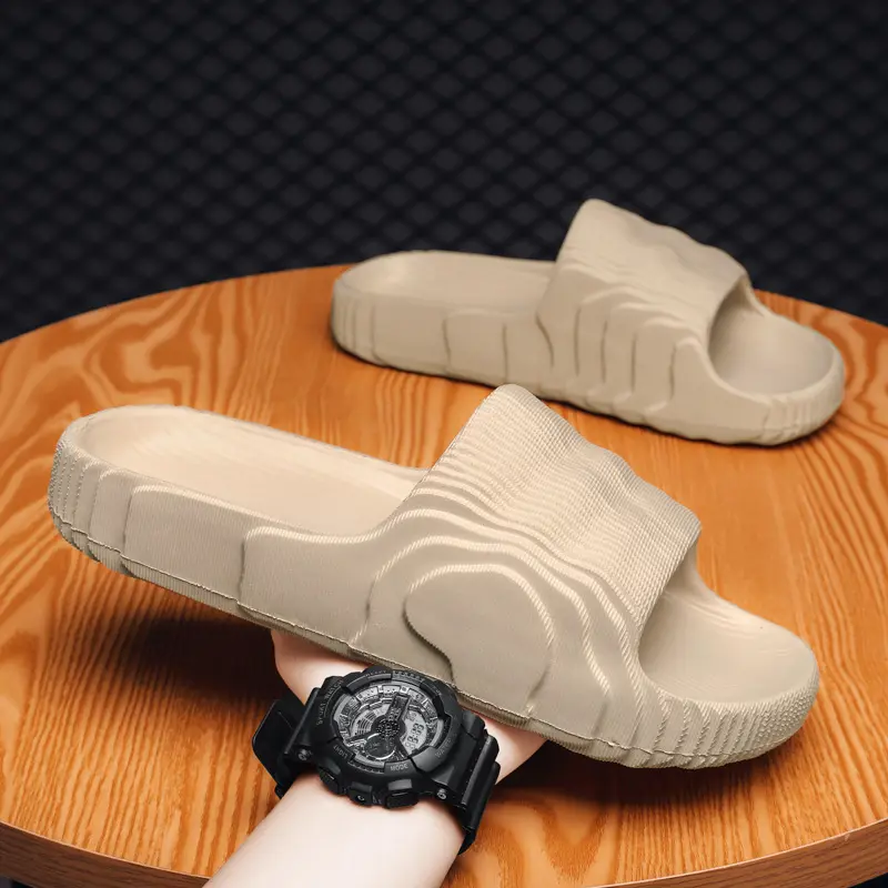Cross-Border Large Size Big Talker Same Style Flip Flops Eva Drooping Slippers Coconut Home Thick Bottom Soft Home Men's Sandals