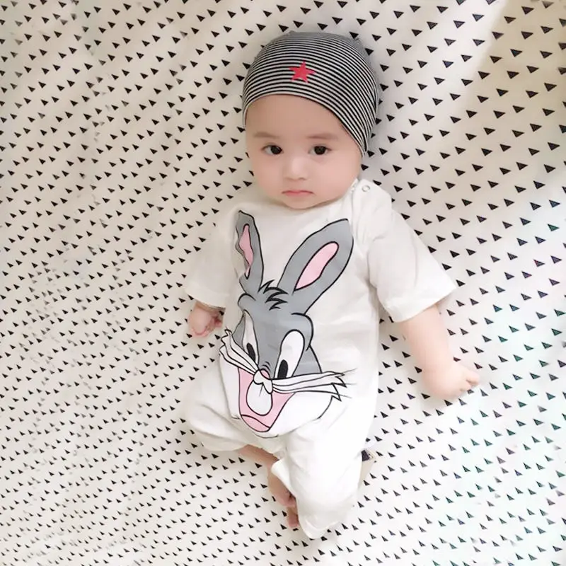 Ready Stock Baby Romper Cartoon Clothing Boy Girl Nightwear 0-24 Months