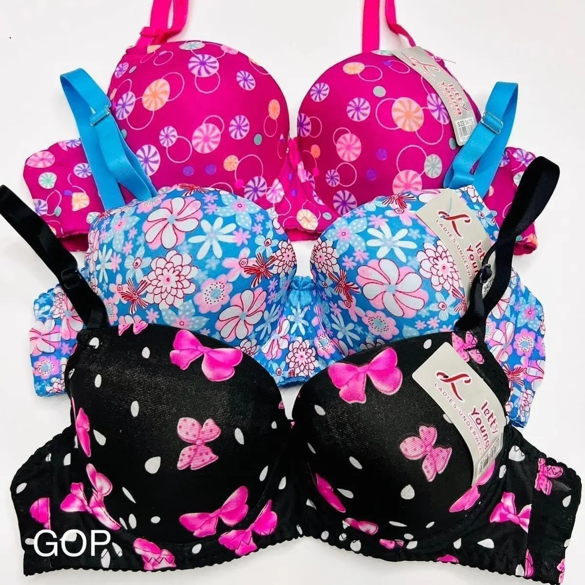 for women with wire  3 pcs per pack no choosing color  pls indicate your size 32,34,36 Womenswear bra