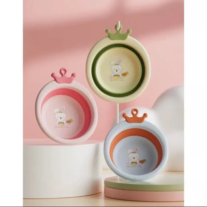 chậu rửa mặt gấp gọn siêu tiện lợi dành cho bé 2