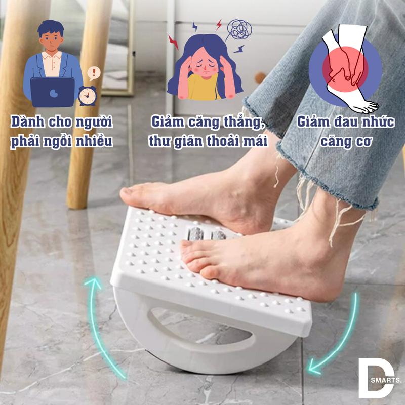 Ghế gác chân massage, kê chân Công Thái Học dân văn phòng, sinh viên, chơi game mát xa thư giãn, giảm stress