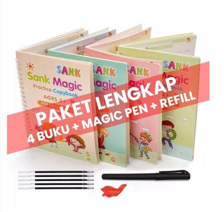 FREE REFILL TINTA 5 PCS !!! 4 in1 Sank Magic Practice Book /Buku - Shop ...