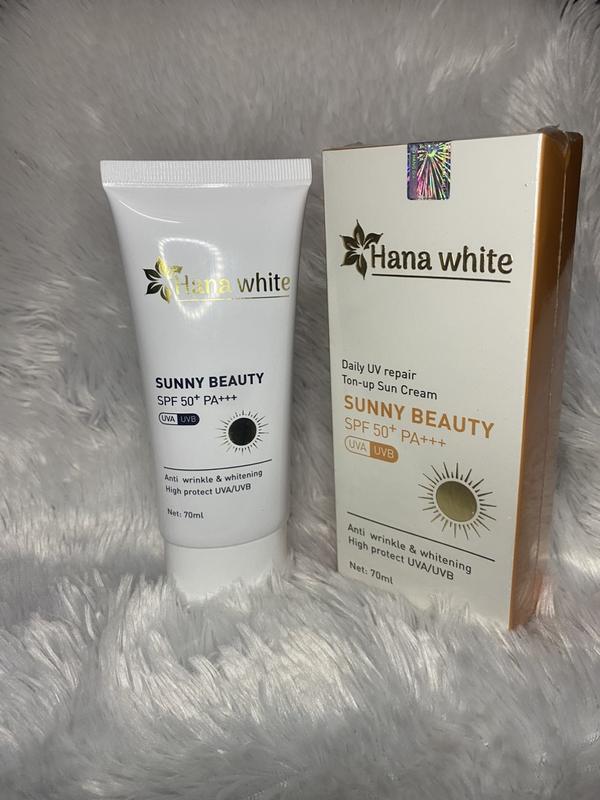  Kem Chống Nắng Hana White Sunny Beauty Bảo Vệ Da  SPF 50+ PA+++ 70ml 