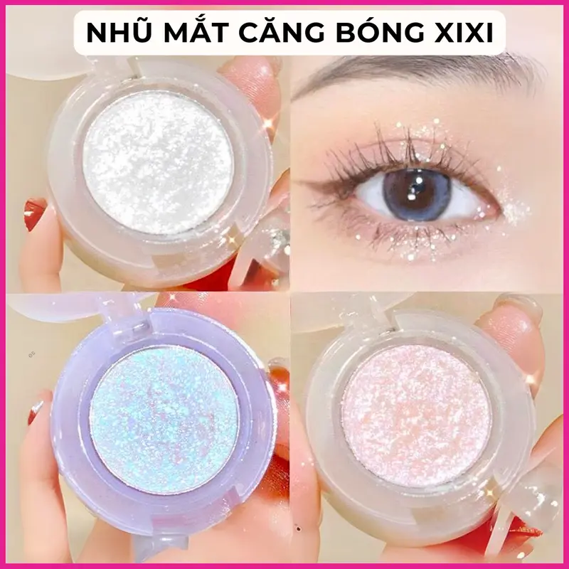 Nhũ Mắt Highlight Đơn Sắc Ánh Kim Cương Lấp Lánh Không Thấm Nước XiXi D559 0