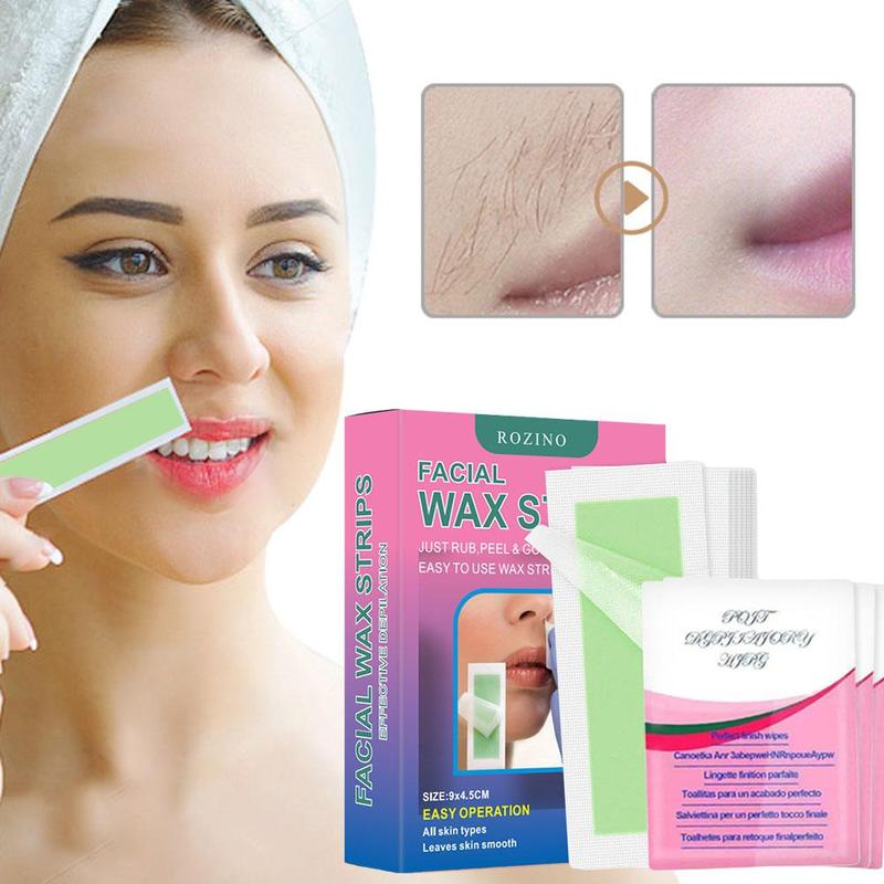  Giấy sáp tẩy lông mặt nhẹ nhàng 30 miếng   bộ chuyên nghiệp cho môi và ria mép nhãn dán tẩy lông dụng cụ làm đẹp 