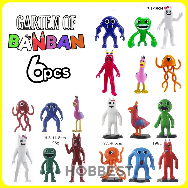 Action Figure GARTEN OF BANBAN set isi 6 pcs - Miniatur Topper Kue Pajangan Mainan Garden Toy 0