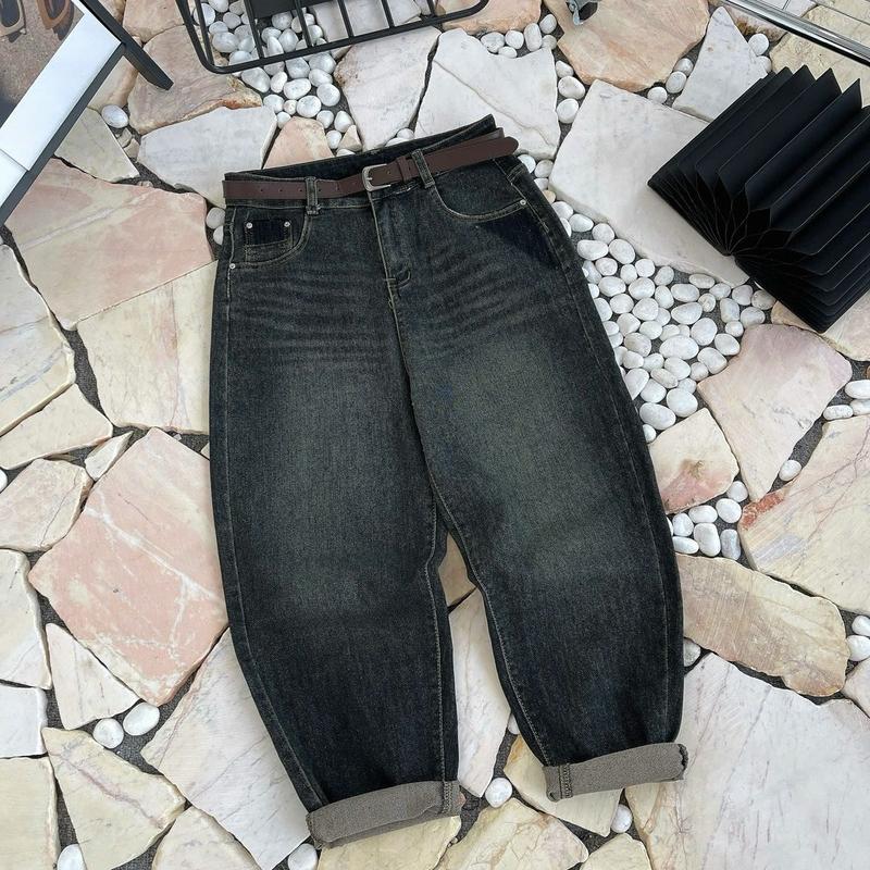 BOY GIÃN 1109- co giãn, cạp thường, dáng baggy thêu chữ M 55-90kg