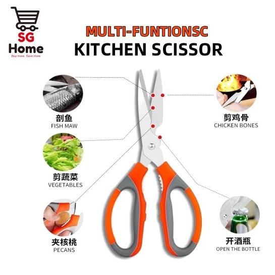 Multi-Functional Kitchen Scissors Heavy Duty Kitchen Scissors - TikTok ...
