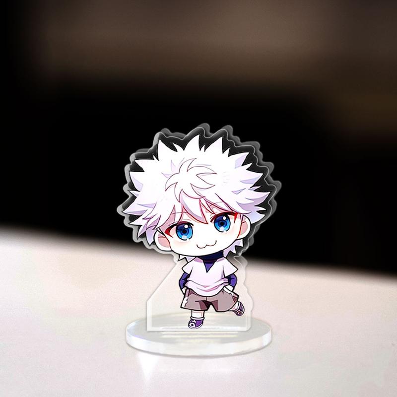  Mô hình Mini Hunter X Hunter Standee Killua Zoldyck Gon Freecss Anime Manga Chibi trang trí góc học tập cao 3cm 