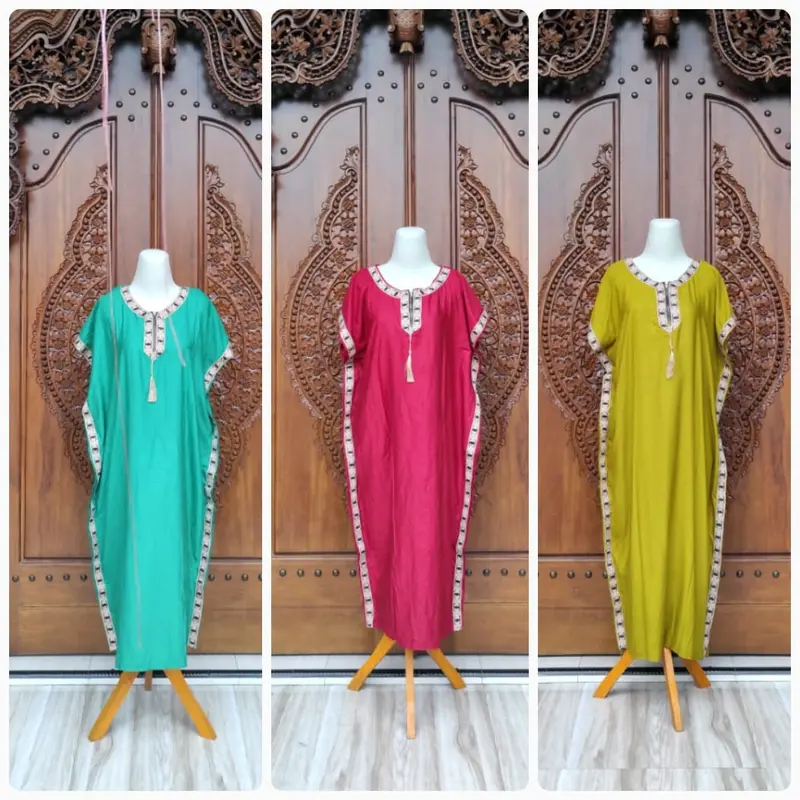 TERBARU DASTER KAFTAN BUSUI RESLETING DEPAN BAHAN RAYON SIZE LD 120 CM 2
