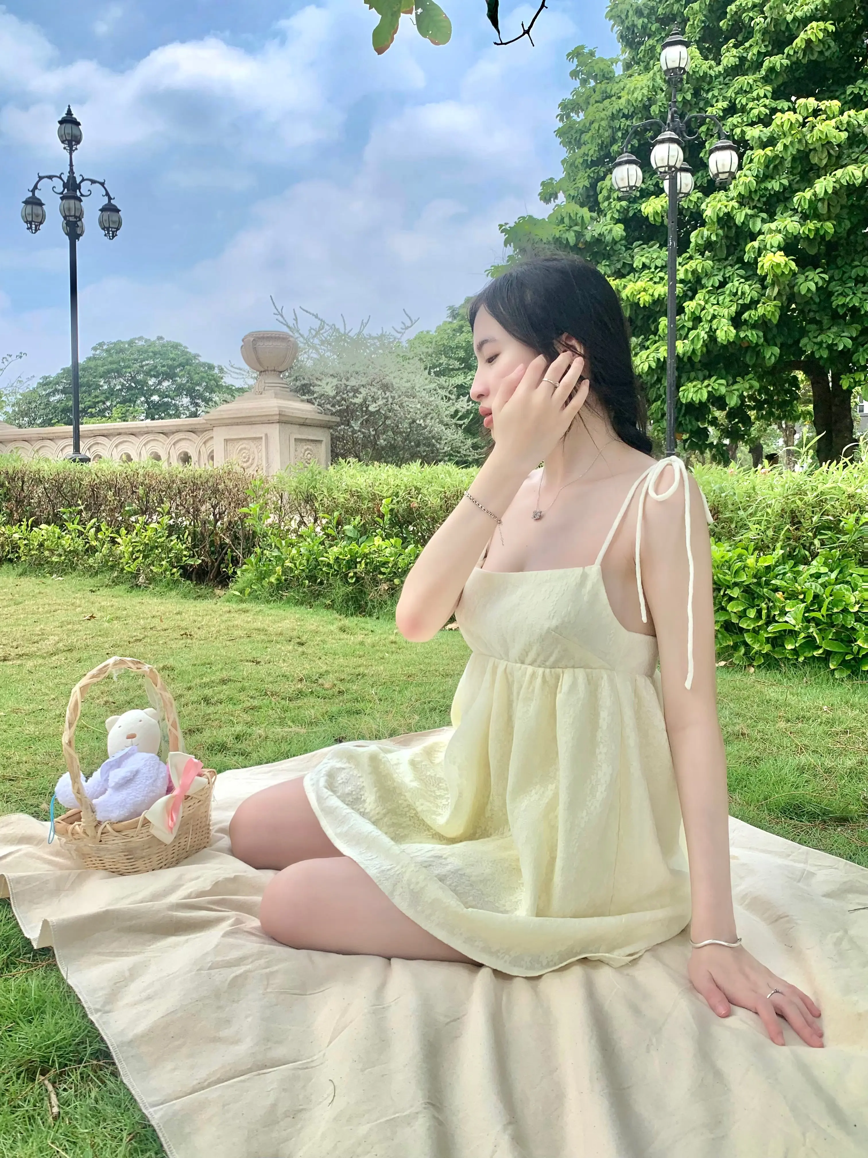 (XẢ KHO) Aurora Dress - ĐẦM BABYDOLL CỘT NƠ MÙA HÈ