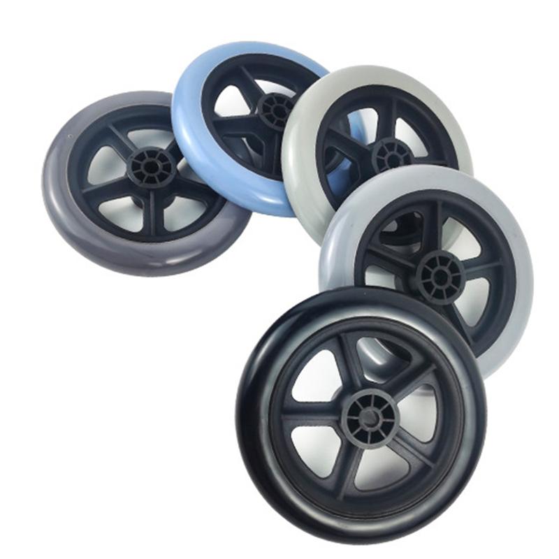 Product Introduction of Universal 5Inch Wheelchair Front Castor Anti Slip Replacement Shopping Cart Wheels Wear-resistant Travelling Trolley Caster Wheelchair Accessories 23
