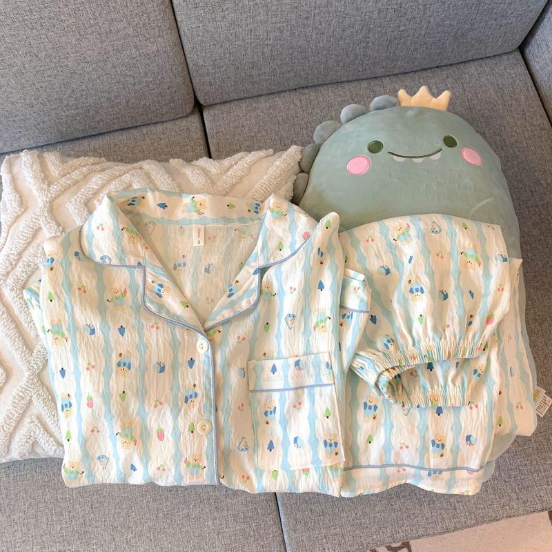 Product Introduction of Bộ Đồ Ngủ Cotton Đám Mây, Dành Cho Nữ, Bộ Sưu Tập Mùa Xuân Và Mùa Thu, Quần Dài Tay, Bộ Đồ Cotton Nguyên Chất, Phong Cách Cô Gái Ngọt Ngào Hoạt Hình Dễ Thương, Thích Hợp Mặc Ngoài Trời Và Mặc Nhà, Tỷ Lệ Được Phê Duyệt 93%, Năm 2025 11