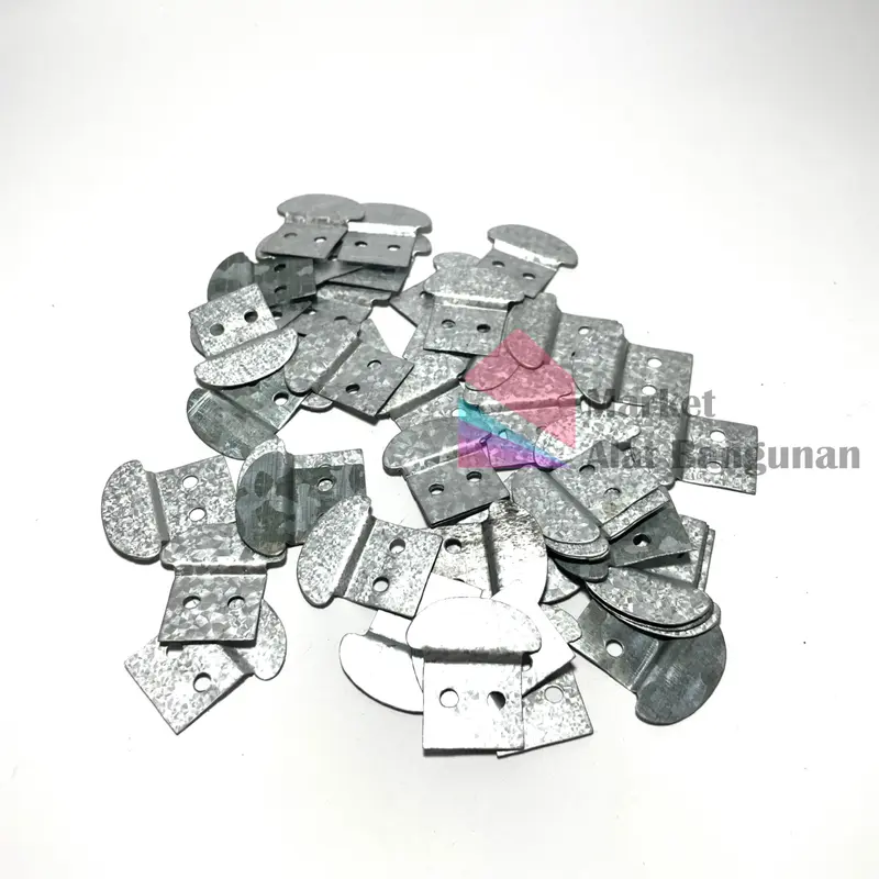 (Per 10 Buah) Plat Jepit Kaca S / Penahan Kaca Model S2x Z Per 10 Pcs 3