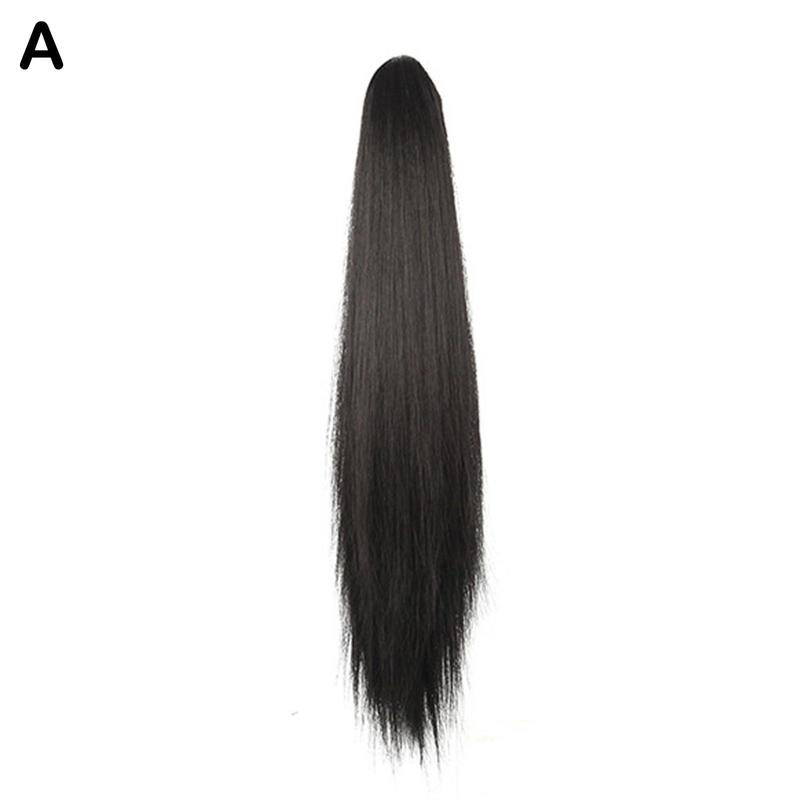 Product Introduction of Long Claw Ponytail Hair Fashion Women Long Claw Ponytail Synthetic Hair Extensions Straight Hair Pony Tail Hairpiece Wigs 25
