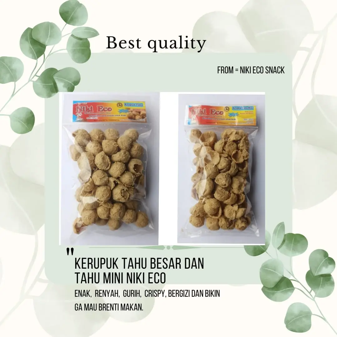 NIKI ECO KERUPUK KRUPUK TAHU ENAK ASIN GURIH RENYAH