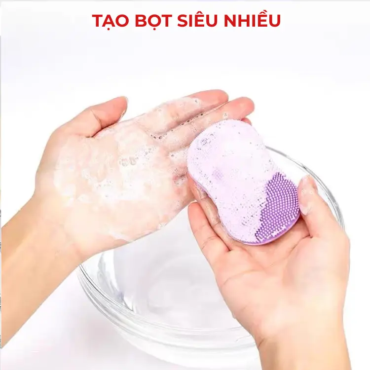 COMBO 8 Miếng Rửa Mặt SILICON Màu ngẫu nhiên, Xỏ Ngón Tay Tẩy Tế Bào Chết, Massa Mặt, Nhỏ Gọn, Tiện Lợi 2