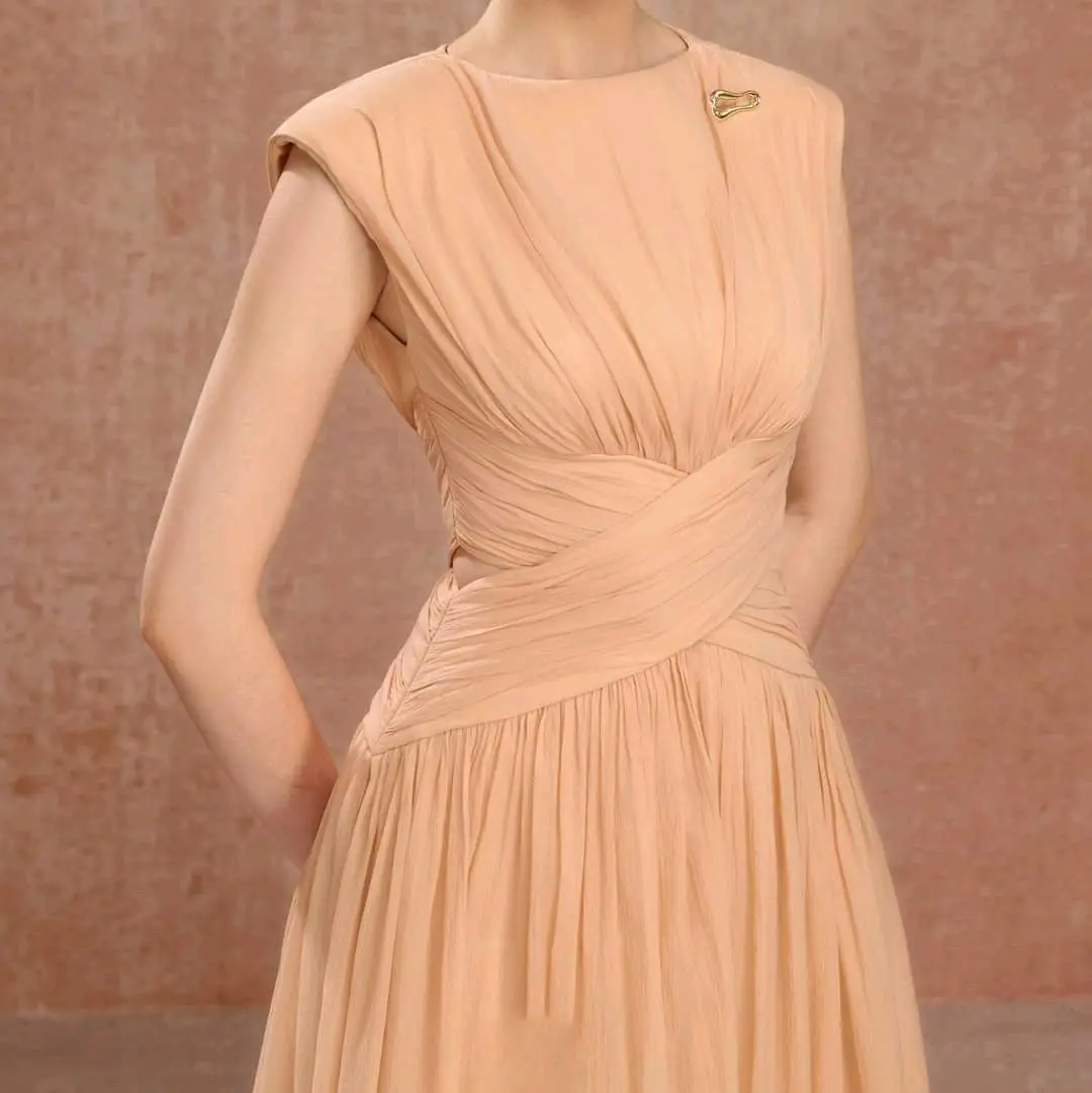 Kelly Dress - Đầm Dự Tiệc Sang Trọng, Thanh Lịch, Chất Liệu Tơ Vân Mây Mềm Mại Thoáng Mịn Dành Cho Nữ - Shop Lan Ngọc