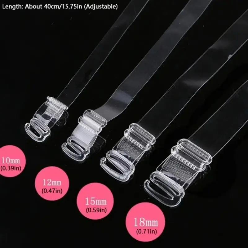 Fashion Transparent Bra Strap Intimates Accessories Invisible Shoulder Strap High Elastic Adjustable Bra Belt