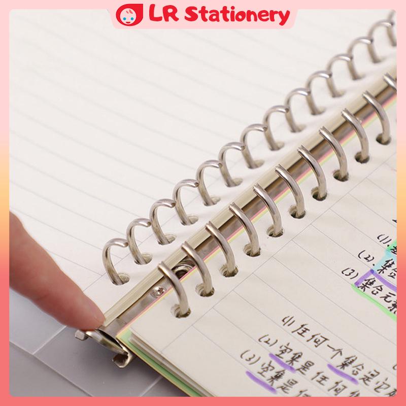 LR [Ready Stock] Notebook A5/B5/A4 Refillable Binder Cover Notebook Binder Notebook Refill