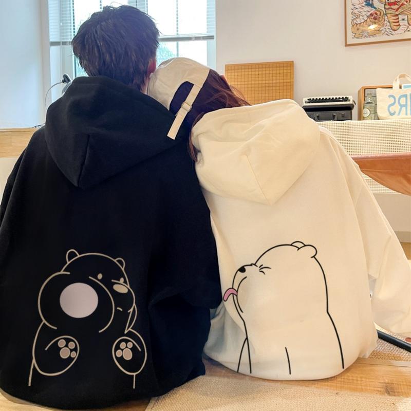 [Giá 1 áo ]Áo HOODIE CHUI hình  PANDA UNISEX nam,nữ rộng. Phong cách mặc đôi dành cho các cặp đôi Menswear hoodie  nỉ áo  khoác