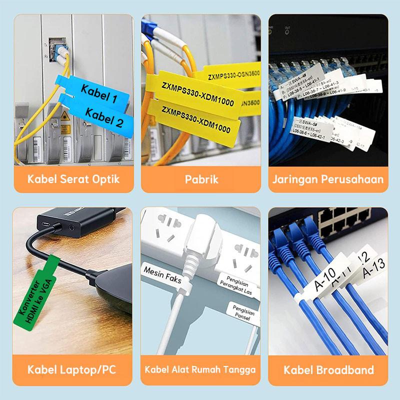 Promo NIIMBOT M2 Stiker Label Kabel, Tahan Air, Tahan Minyak ...