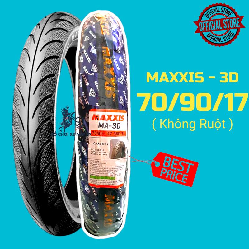 Vỏ Lốp Xe Máy Maxxis 3D Gai Kim Cương - 70 90 17 Cho Sirius Jupiter Exciter 