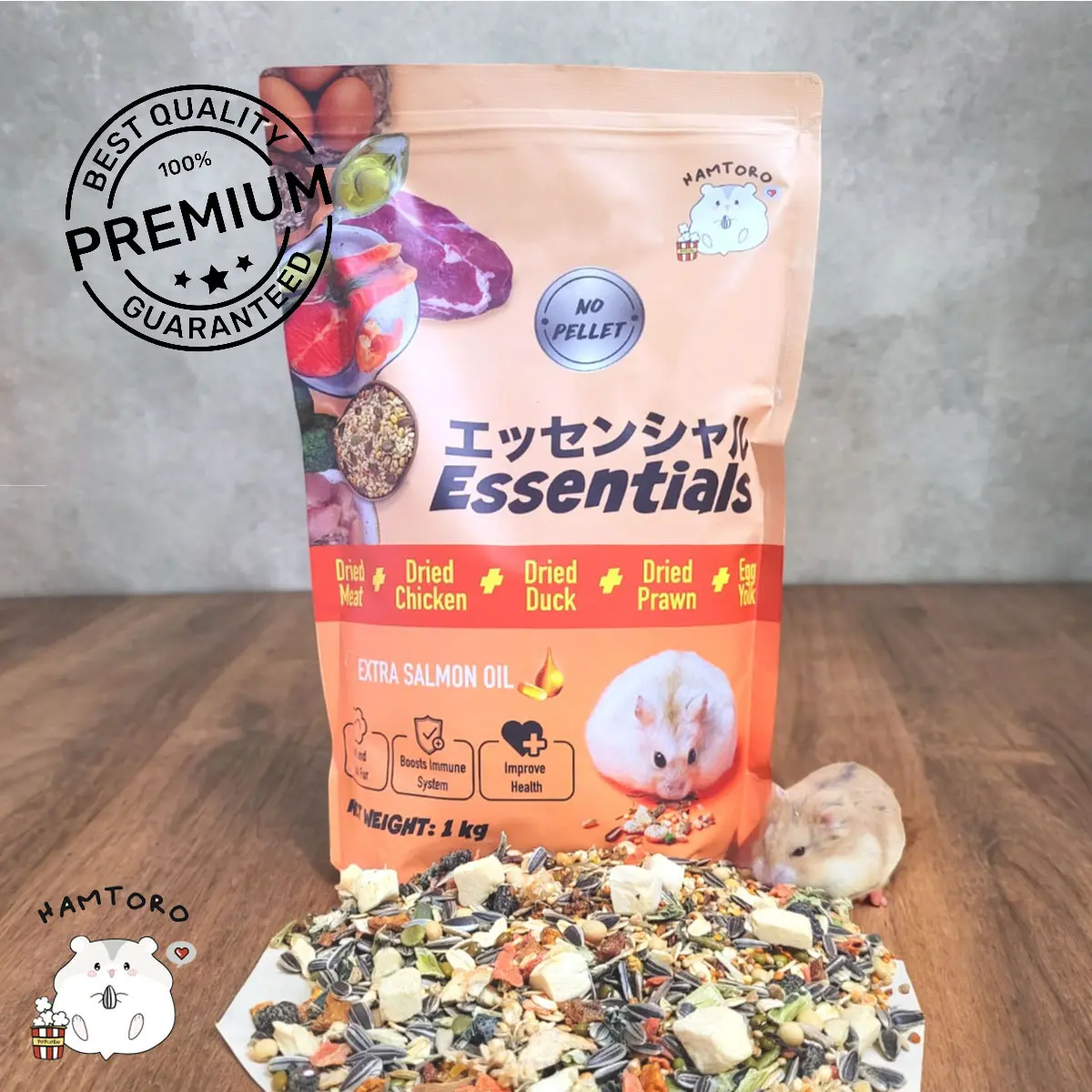 SALE Hamtoro Essentials EXTRA SALMON OIL Makanan Utama Hamster Bernutrisi