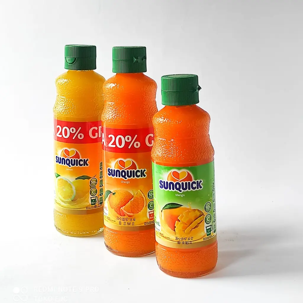 Sunquick Syrup 330ml free packing bubble