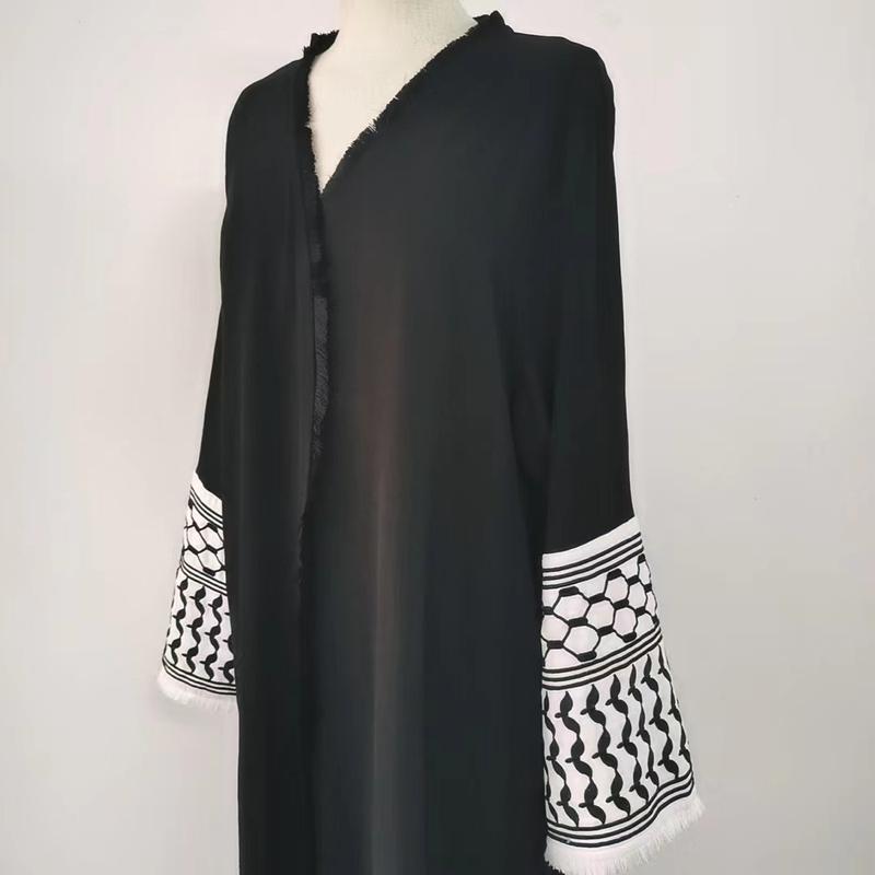 Product Introduction of Minimally embroidered cardigan with beard dress lace 28