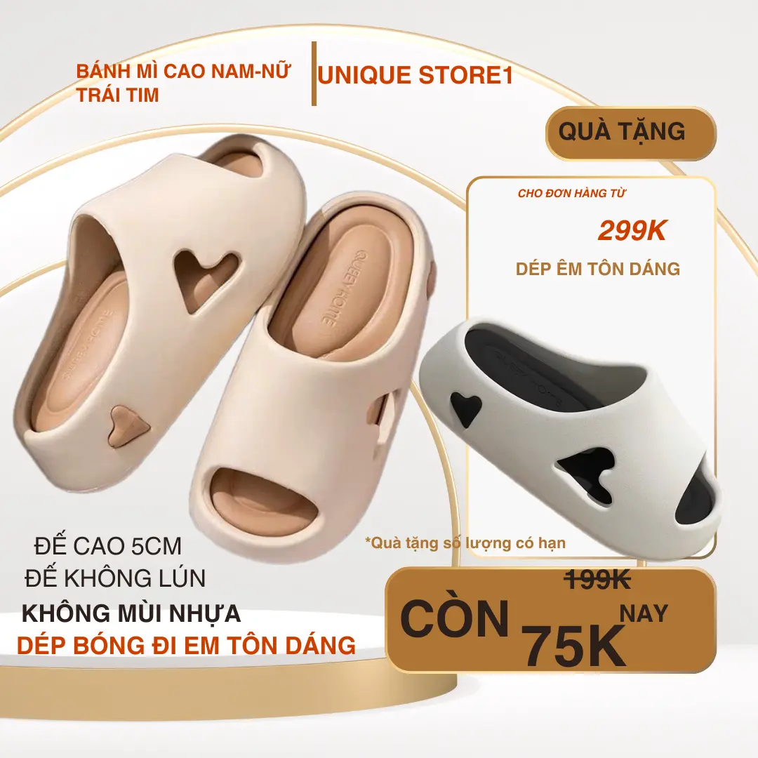 Dép quai ngang nữ độn đế 4cm hoạ tiết trái tim đẹp đi êm tôn dáng depnuhottrend  2023 DéP Slipper giay  dep sục  cross dép  tông dép  đế DÉP Women