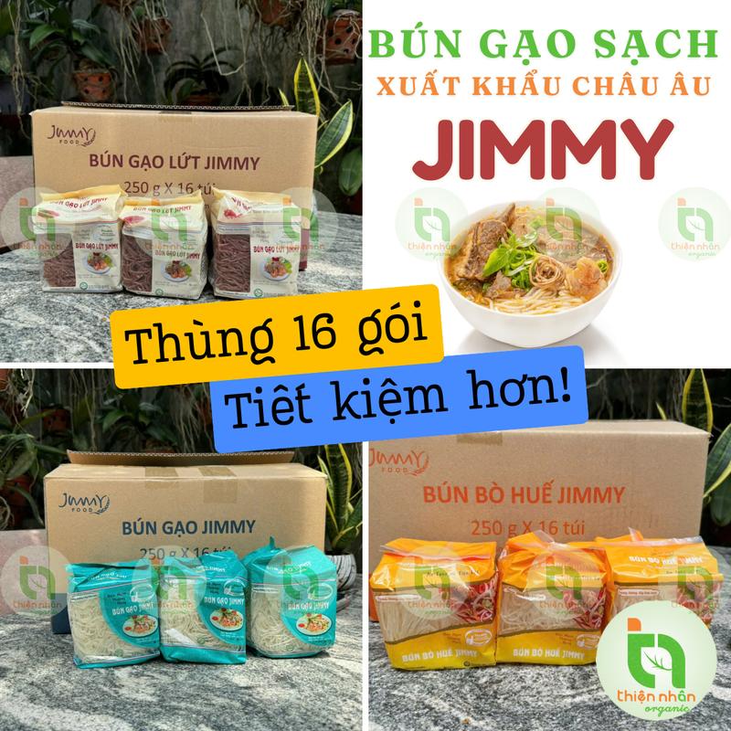  Nguyên thùng 16 gói Bún Gạo Trắng  Bún Gạo Lứt  Bún Bò Xuất Khẩu Jimmy Food 250g 