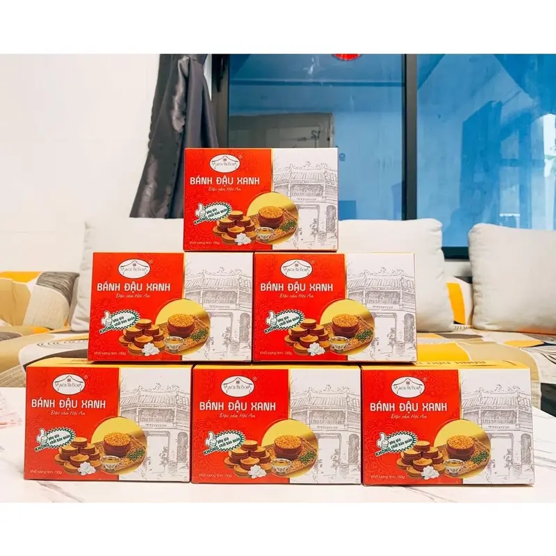 Bánh Đậu Xanh Bông Đặc Sản Hội An Ngọt Dịu Truyền Thống Giòn Ngon 2 Vị Chay Mặn - OCOP House 1