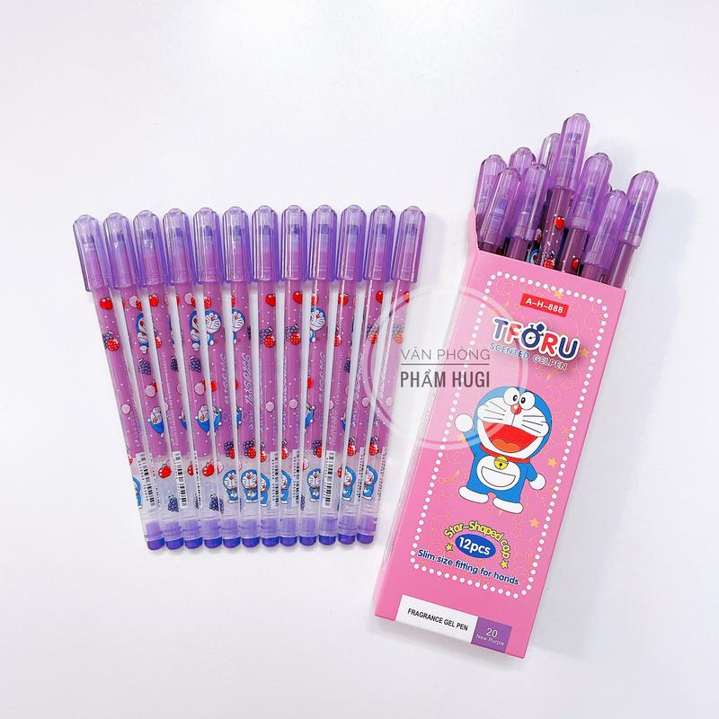  Hộp 12 Cây Bút Gel Nho Thoru Doraemon – Ngòi Nhỏ Viết Êm Đẹp Dành Cho Học Sinh Tiểu Học 