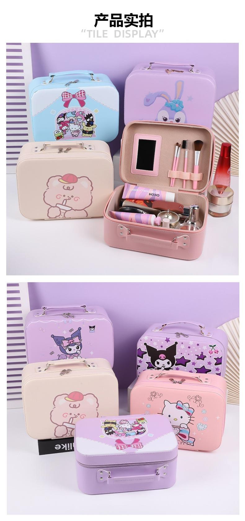 Product Introduction of Túi Đựng Mỹ Phẩm Sanrio Hoạt Hình, Cầm Tay, Dung Tích Lớn, Hộp Đựng Đồ Trang Điểm Cầm Tay, Quà Tặng Cầm Tay, Lưu Trữ Goka, Clow M Bag Nam 8