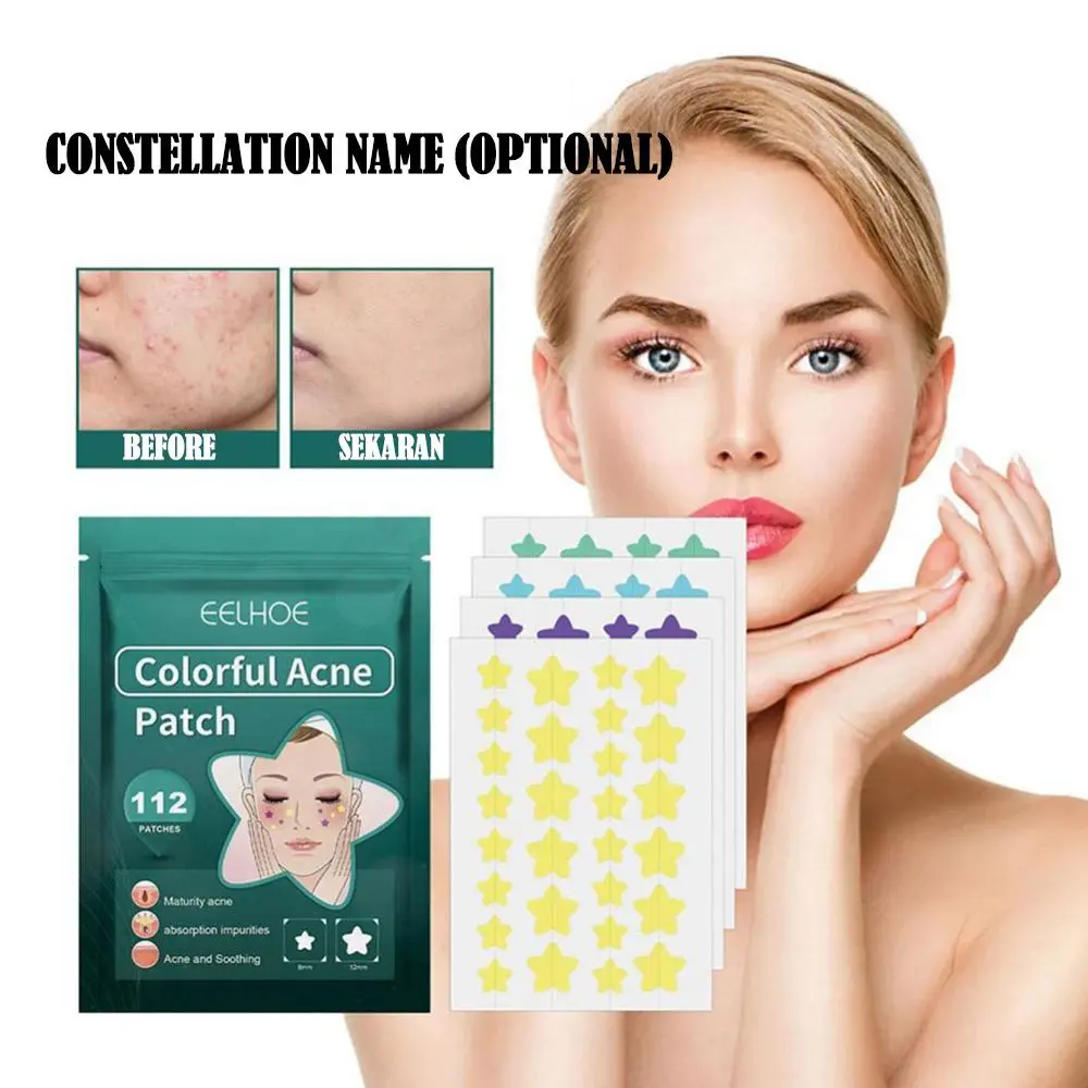 216PCS/112PCS/36pcs Butterfly Acne Patch Invisible Cover Patch Pimple Acne J8U7