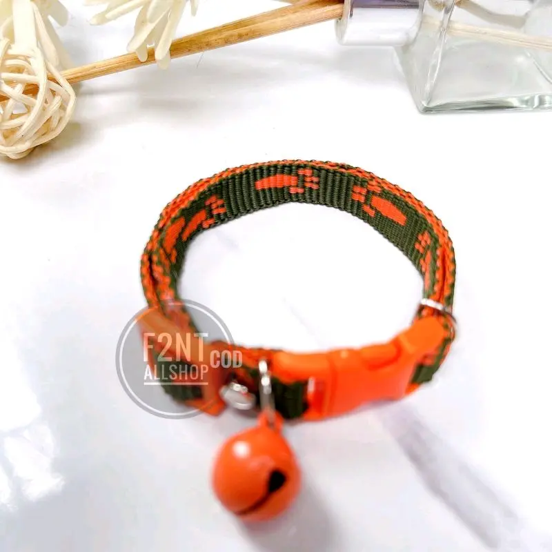 kalung kucibg premium motif kaki lonceng doff bunyi 3