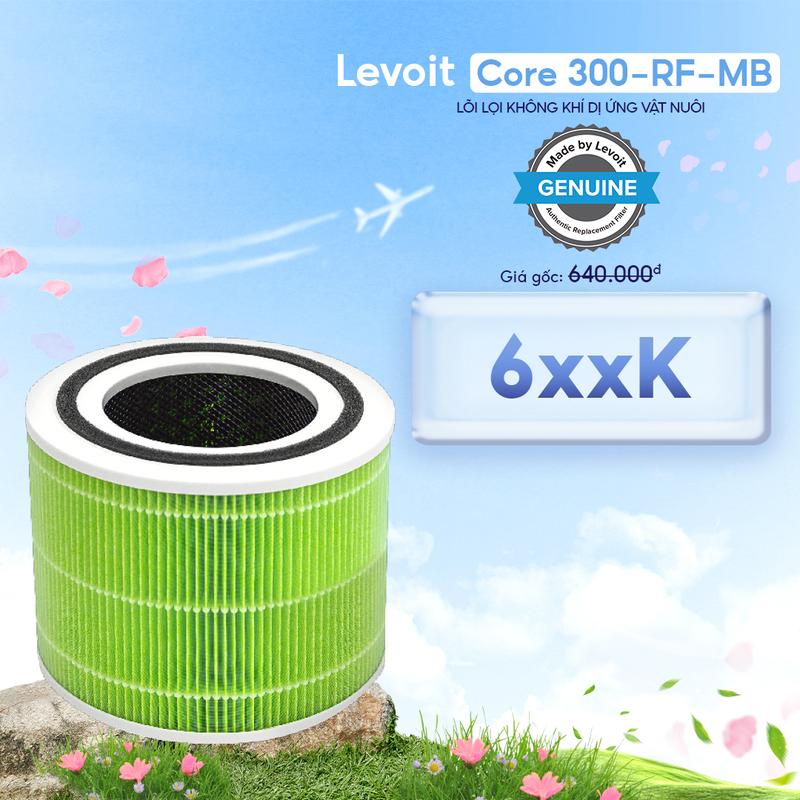 Lõi Lọc Nấm Móc Và Vi Khuẩn Cho Máy Lọc Không Khí Levoit Core 300 RF-MB | Bộ Lọc HEPA 3 Lớp | Hàng Chính Hãng