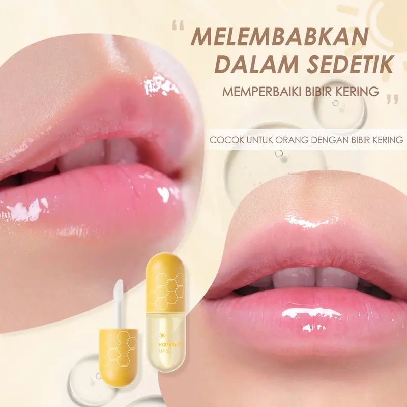 [Official] FOCALLURE Pure Natural Lip Oil Day & Night Moisturized Repaired Lip Treatments 1