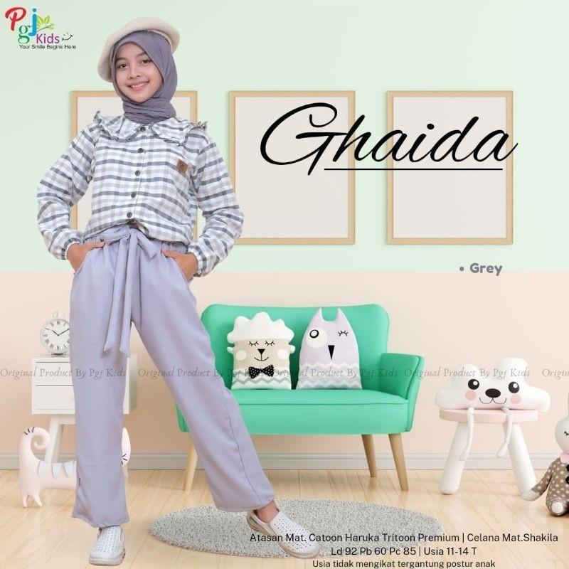 Ghaida Vol 6 Set Atasan + Celana Anak Perempuan Usia 11-15 tahun Set Kulot Anak Perempuan Remaja Original Pgj 7