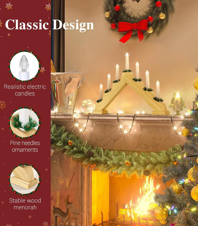 Flameless Striped Wax LED Taper Christmas Candle Light Xmas Lamp Holiday Decor Flameless Striped Wax LED Taper Christmas Candle Light Xmas Lamp Holiday Decor