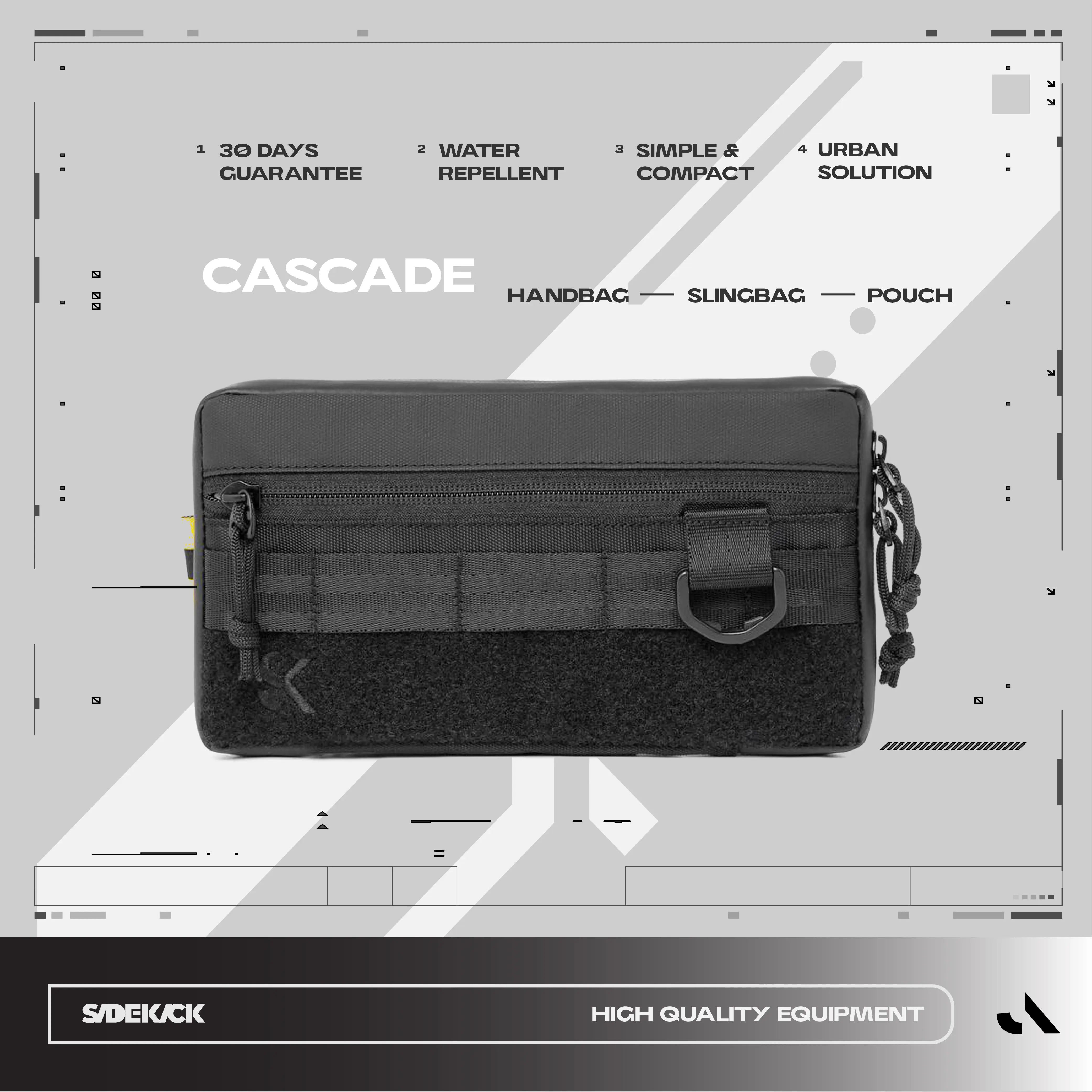 SIdekick Project Clutch Pria CASCADE - Handbag - SlingBag - PouchBag Waistbag