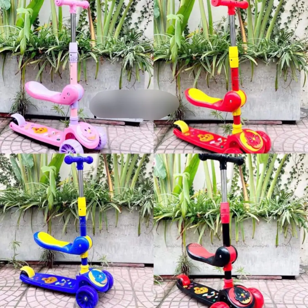 xe trượt scooter trẻ em - XE TRƯỢT TRẺ EM + XE CHÒI CHÂN COMBO 2IN1 Đồ Chơi