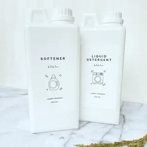 Refill Botol Sabun Jerigen Jerrycan Laundry Minimalis 1 Liter - Stiker Gambar Aesthetic Cleaning Aesthetic Cleaning