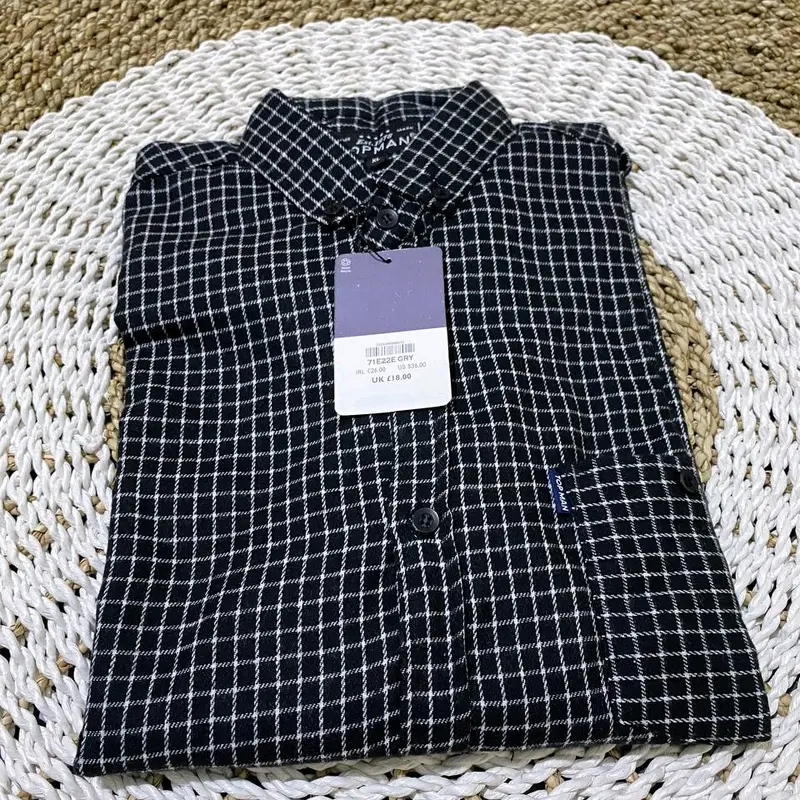 kemeja flanel unisex motif kotak-kotak 0