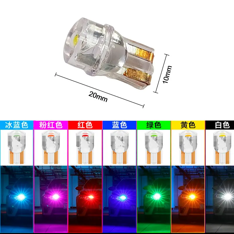 Đèn Led T10 Cob Đúc Kính Chống Nước Thế Hệ Mới Sáng 360° 2